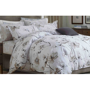 SAY YES BEDDING Juan Cotton Channel Floral Comforter Set