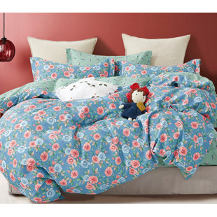 SAY YES BEDDING Donau Cotton Channel Floral Comforter Set