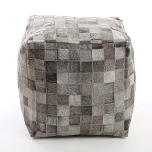 BEST HOME FASHION, INC. Leather Pouf