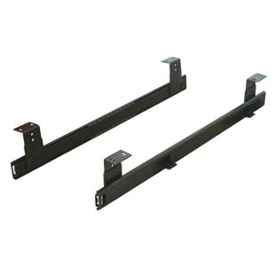 CUSTOM SERVICE HARDWARE Key Board Slide, 18", Ball Bearing, Black