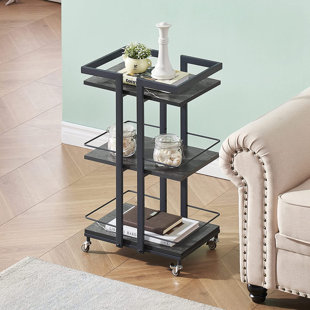 NEWACME LLC Metal Frame Utility Cart, Rolling Cart, Multi-Purpose Trolley