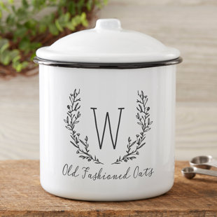 PERSONALIZATION MALL Farmhouse Floral Kitchen Canister