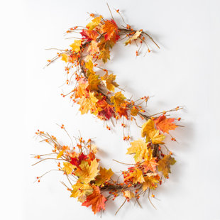 DARBYCREEKTRADING Faux Maple Garland