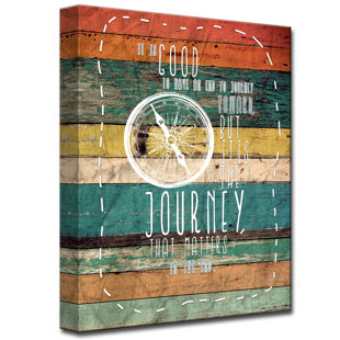 READY2HANGART Journey On Canvas by Olivia Rose Textual Art