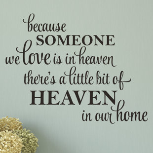 BELVEDERE DESIGNS LLC A Little Bit Of Heaven In Our Home Wall Quotes™ Decal