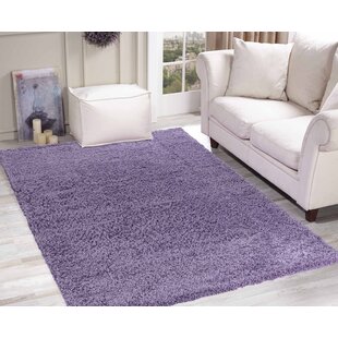 LONGWEAVE Dewey Solid Colour Machine Woven Lilac Area Rug