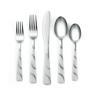 CORELLE Coordinates Darcy 20 Piece Flatware Set, Service for 4