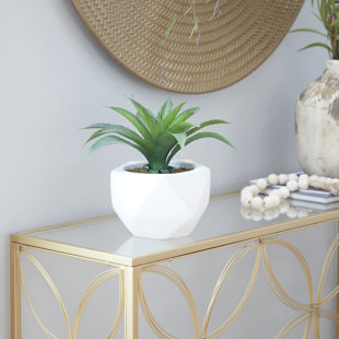 ZIPCODE DESIGN™ 9.75'' Faux Agave Plant in Ceramic Vase
