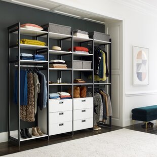 MARTHA STEWART California Closets® The Everyday System™ 96" W 20" D Double Hanging & Shoe Storage Closet System