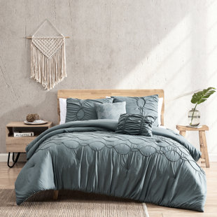 MODERN THREADS Smoky Teal Microfiber Reversible 5 Piece Comforter Set