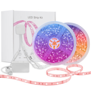 HVS SMART 16.4 Ft Smart RGBW LED Under Cabinet Strip Light (Set of 2)