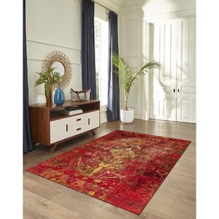 STEELSIDE™ Sal Red/Black/Gold Area Rug