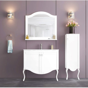 BAGNOLAND 32" W x 20" D x 20" H Single Bathroom Vanity