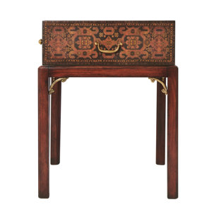 THEODORE ALEXANDER Essential Solid Wood End Table with Storage