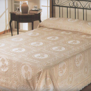 LA ROCHELLE Cotton Blend Floral Coverlet