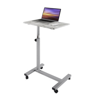 SEVILLE CLASSICS AIRLIFT® AIRLIFT® Faux Marble 23.6'' W Rolling Desk or Stand with Wheels