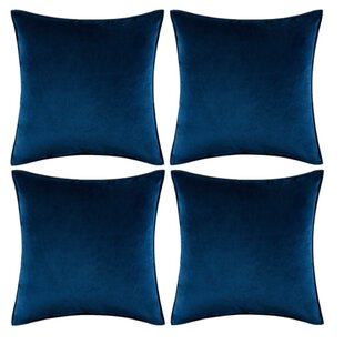 WARISI Velvet Pillow Cover (Set of 4)