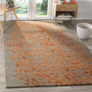 IVY BRONX Rigsby Hand Hooked Wool, Viscose Abstract Rug