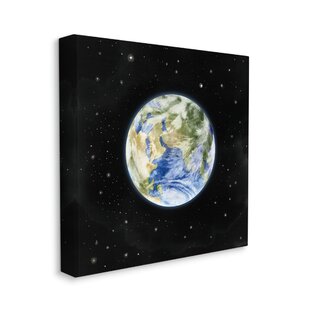 STUPELL INDUSTRIES " Planet Earth Surrounded By Stars Outer Space Sky " by Grace Popp