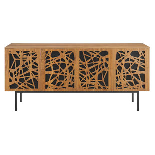 EVE FURNITURE Modway Telluride 73" Wood TV Stand in Walnut