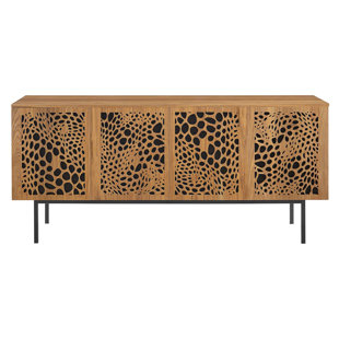 EVE FURNITURE Modway Yosemite 73" Wood TV Stand in Walnut