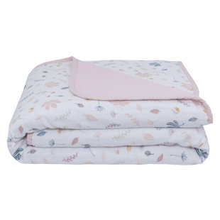 LIVING TEXTILES CO. Pink Muslin Swaddle (Set of 2)