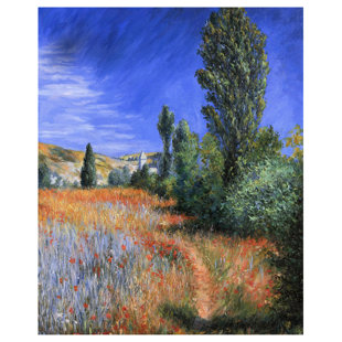 MARLOW HOME CO. Leinwandbild Landschaft auf der Insel Saint-Martin von Claude Monet