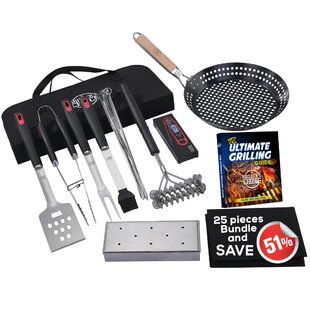 GRILLERS CHOICE 25 Piece Grilling Tool Set