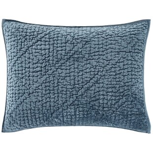 PINE CONE HILL Parisienne Velvet Slate Quilted Sham