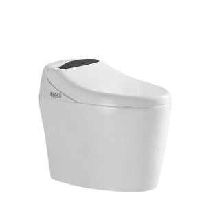 WCCTNYDY INC 1.32 Gallons GPF Elongated Chair Height Floor Mounted One-Piece Toilet (Seat Included)