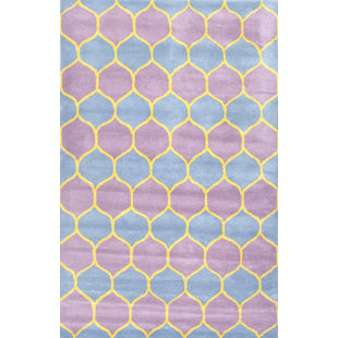 NULOOM Stephy Hand Tufted Wool Blue/Purple Area Rug