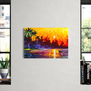 LANGLEY STREET After The Rain by Leonid Afremov - Wrapped Canvas Gallery-Wrapped Canvas Giclee