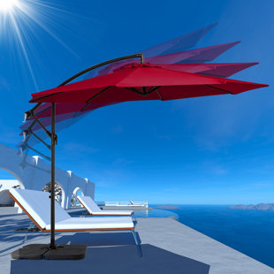 YOHO BEDDING INC 120'' Cantilever Umbrella