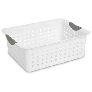 Sterilite Large Ultra Basket, Storage Bin Organize Closet, Cabinet, Pantry, Shelving and Countertops