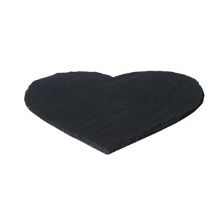 THE JUST SLATE COMPANY Slate Solid Colour Heart Placemat (Set of 2)