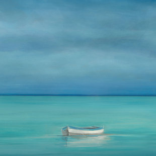 CHELSEA ART STUDIO Barclay Butera " Sky Blues II " by Barclay Butera