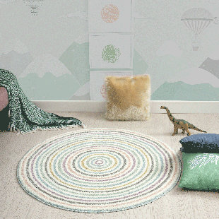 HOUSE OF HAMPTON Monde Kids Power Loom Rug