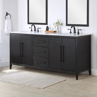 CORRIGAN STUDIO® Colchique 72" Double Bathroom Vanity
