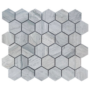 SYMPLE STUFF Lorford 2" x 2" Marble Mosaic Floor Tile