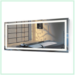 KRUGG REFLECTIONS USA Tudor Frameless Lighted Wall Mirror
