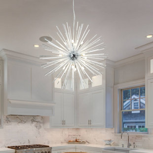 MERCER41 Brevon 12 - Light Dimmable Sputnik Sphere Chandelier