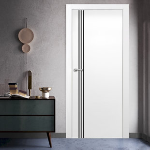 VALUSSO DESIGN LLC Stripe 80'' Hollow Flush Standard Door