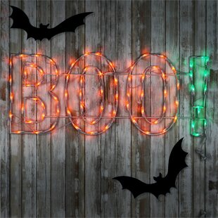 National Tree Company 36" Halloween Lighted "BOO" Sign