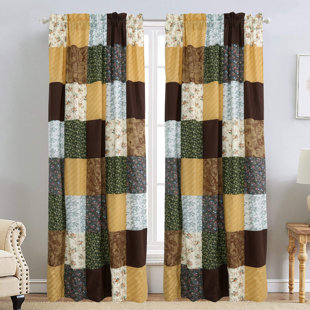 CANORA GREY Gavrilin Cotton Blend Semi Sheer Curtain Pair (Set of 2)