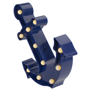 NORTHLIGHT SEASONAL 12.5" Blue Anchor LED Marquee Wall Sign
