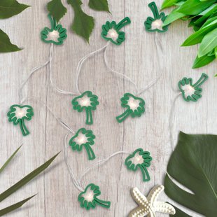 NORTHLIGHT SEASONAL 10-Count LED Palm Tree Fairy Lights - Warm White