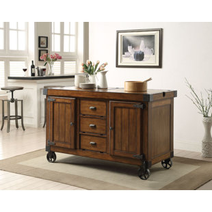 FOUNDSTONE™ Tabris Solid Wood Kitchen Cart
