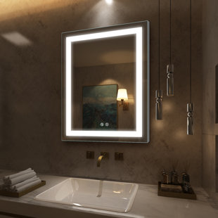 KIVA RHYME Led Lighted Anti-Fog Mirror For Bathroom Adjust Brightness