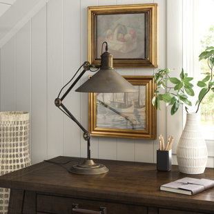 WILLISTON FORGE Harpal Adjustable Metal Desk Lamp