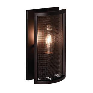 17 STORIES Jacorian Steel Flush Mounted Sconce